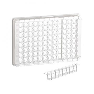 Greiner Bio-One - 96 well strip plates clear assembled with frames polystyrene